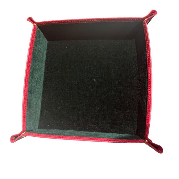 Vintage Gucci Leather & Velvet Valet Tray 70s, or 80s Authentic - Picture 3 of 11